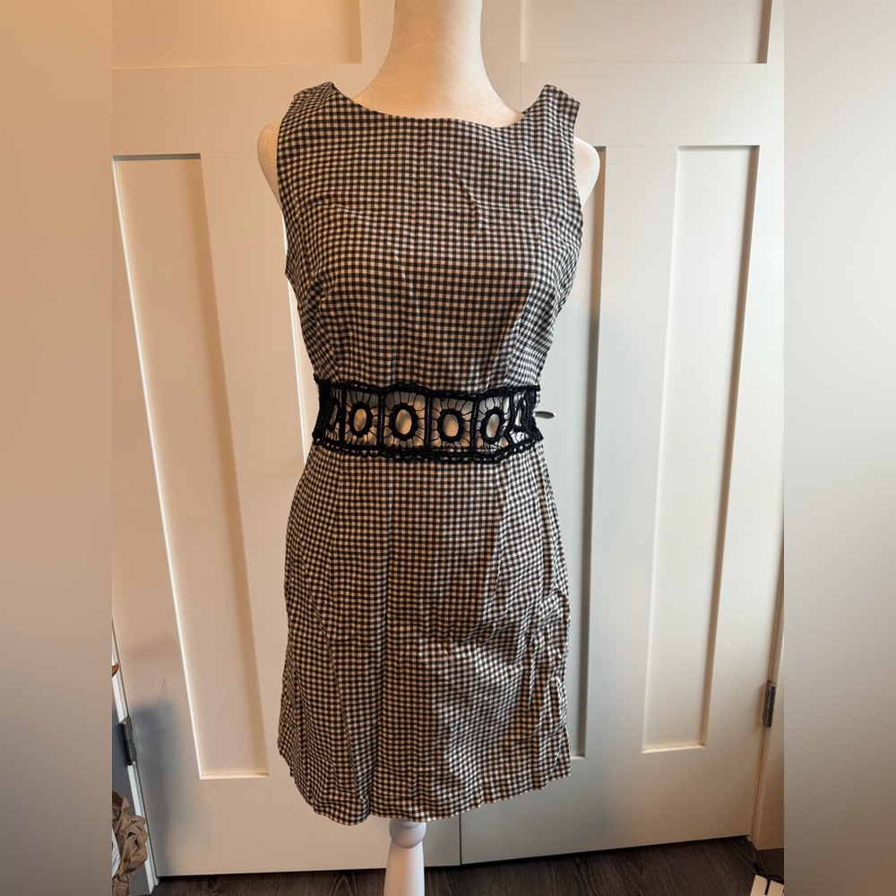 Vintage California Concepts Gingham Print Dress